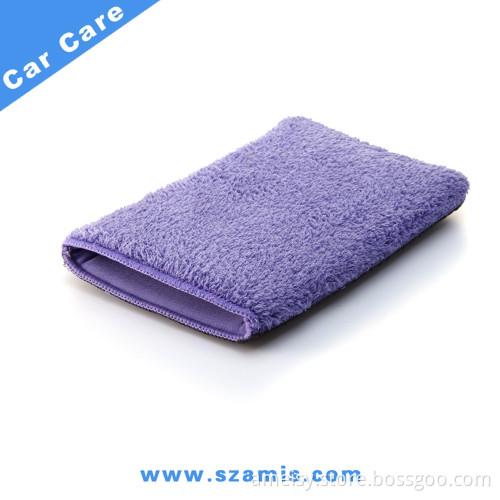 China Heavy Grade Car Wash Microfiber Magic Clay Bar Polishing Glove